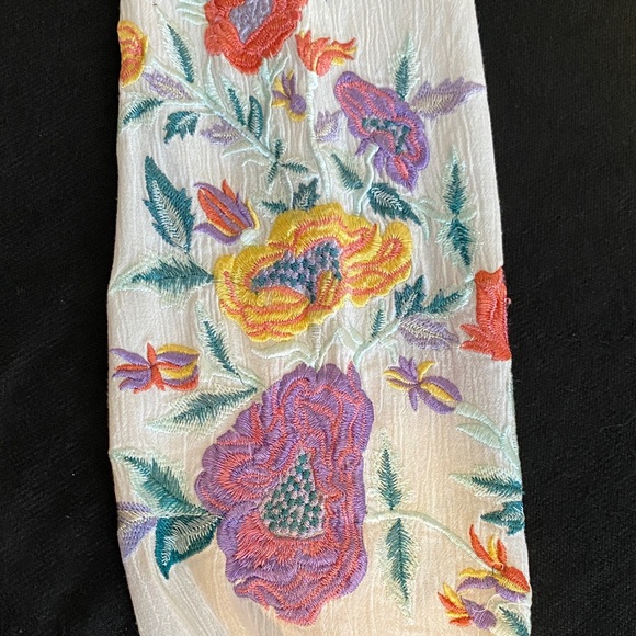 Free People Mia Embroidered Mini Dress Long Sleeves Fully Lined Size XS - Picture 11 of 16